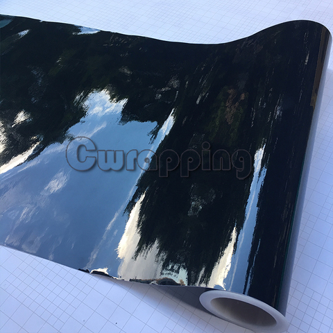 50cmx1.52m/2m/3m/5m High Quality Black Glossy Vinyl Film Piano Black Gloss Wrap Adhesive Air Bubble Free Car Wrapping Sheet ► Photo 1/6
