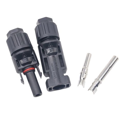 1 Pair Solar Connector PV Solar Panel Connectors Male & Female IP67 TUV 1000Vdc for Solar Cable 2.5mm2 4mm2 6mm2 ► Photo 1/6