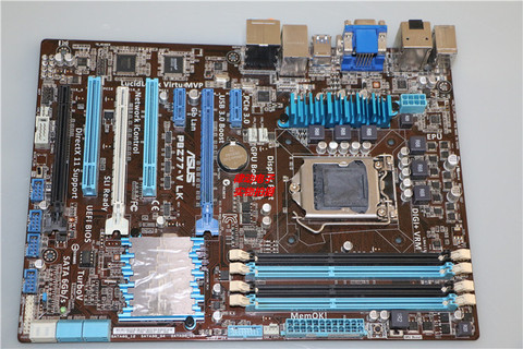 Free shipping original motherboard for P8H77-V LE LGA 1155 DDR3 for i3 i5 i7 cpu 32GB USB2.0 USB3.0 H77 Desktop motherboard ► Photo 1/3