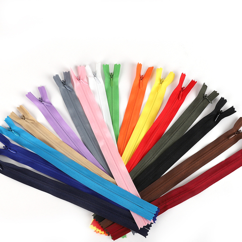 10pcs/bag 28cm 35cm 40cm 50cm 55cm 60cm Long Invisible Zippers DIY Nylon Coil Zipper For Sewing Clothes Accessory ► Photo 1/6