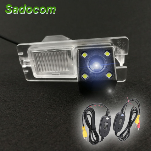 HD Car CCD 4LEDS Night Vision Backup Rear View Reversing Camera Waterproof Parking For Ssangyong Rexton Kyron Korando Actyon  ► Photo 1/6