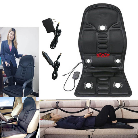 electric Massager Chair Massage Chairs cushion Seat Vibrator Back Neck massagem Cushion heated Pad For leg Waist Body Massager ► Photo 1/1