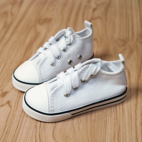 BJD SHOES White Sneakers Canvas Shoes Sports Flats For 1/4 17