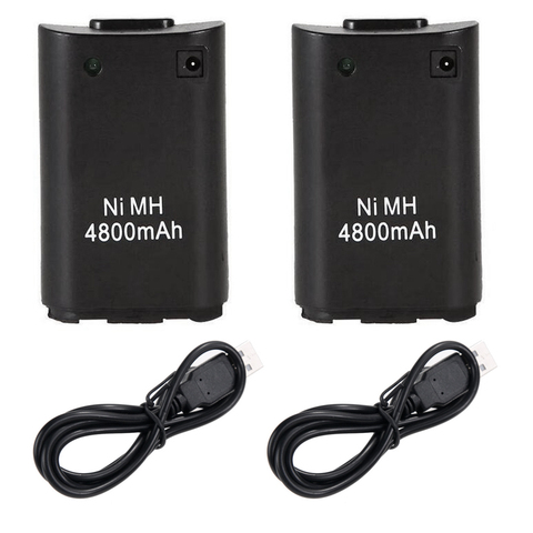 Price history & Review on 2x 4800mAh Batteries +USB Charger Cable