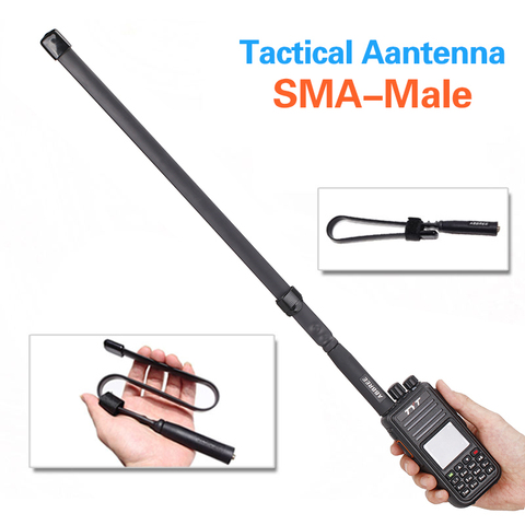 ABBREE SMA-Male Connector Dual Band 144/430Mhz Foldable CS Tactical Antenna for Walkie Talkie Wouxun TYT MD-380 Retevis Radio ► Photo 1/6