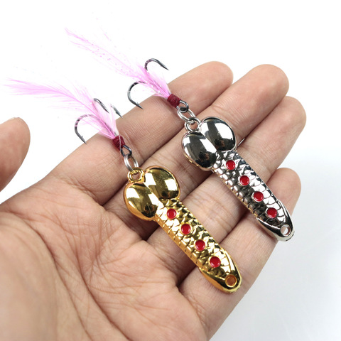 LUSHAZER DD Rotating Metal Spinner Spoon Fishing Lure Hard Baits 5g7g10g Spoon Fishing Lures Fishing Tackle ► Photo 1/6