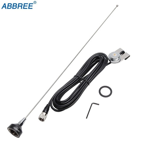 ABBREE NA-37 VHF 136-174MHz NMO Antenna Mount RG-58U 5M/16.4ft Coaxial Cable for Baofeng QYT TYT Kenwood Car Mobile Ham Radio ► Photo 1/6