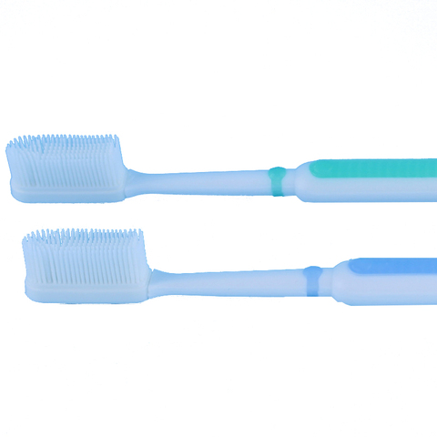 2PCS Soft Toothbrush Adult Silicone Nano Brush Oral Care Nano-antibacterial Toothbrush ► Photo 1/6
