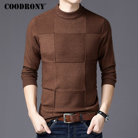 COODRONY Mens Sweaters 2022 Winter Christmas Sweater Men Pullover Men Cashmere Turtleneck Pull Homme Clothes Jersey Hombre H007 ► Photo 1/6