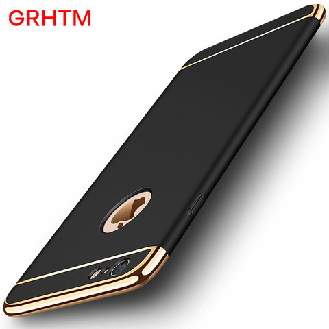 Luxury Plating 3 in 1 Phone Case For iphone 6 6s 7 8 Plus 5 5s se Case Matte Hard Cover For iphone 11 Pro Max X Xr Xs Max Case ► Photo 1/6