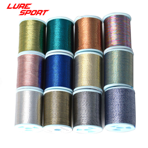 LureSport 3pcs Metallic 2 colors Thread Rod building component Decorating rod wrap thread Pole Repair DIY Accessories ► Photo 1/1