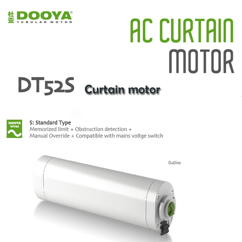 Original Dooya Electric Curtain Motor DT52S 45W/75W 220v 4 Wire Strong curtain motor Automation Curtain Motor For Smart Home ► Photo 1/6