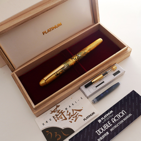 Japan Platinum Fountain Pen 3776 Century 14K PNB-30000H goldleaf rolled gold foil ► Photo 1/1