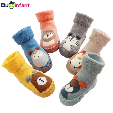 socks baby infant sock slip-resistant rubber soled socks warm terry newborn baby sock shoes toddler bebe home slippers foot wear ► Photo 1/6