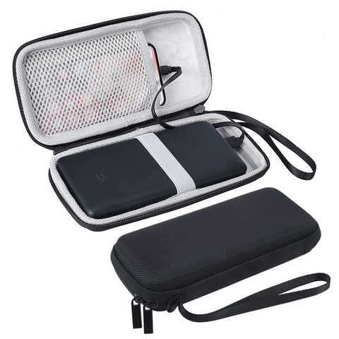 Newest Hard EVA Travel Bag Case For Xiaomi ZMI Power Bank 15000mAh/ 20000mAh Pro Quick Charger 3 USB Type C Battery Powerbank ► Photo 1/6