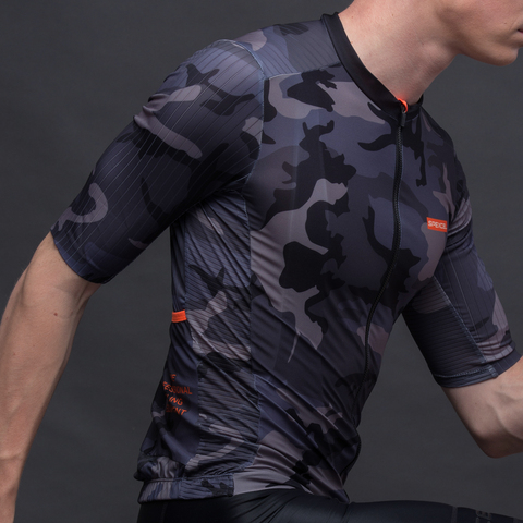SPEXCEL 2022 new Camouflag aero cycling Jersey short sleeve road mtb cycling shirt Aerodynamics stripe fabric at sleeve and back ► Photo 1/6