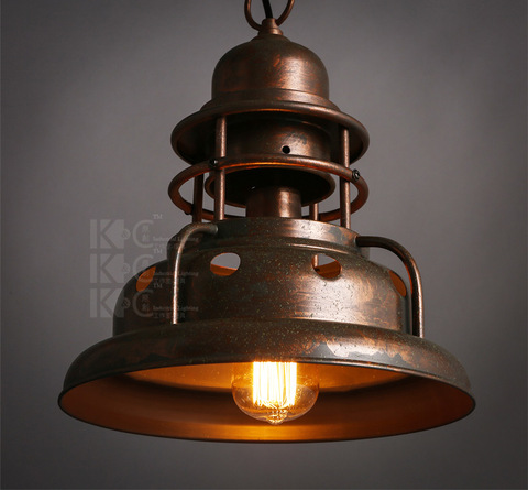 Retro Industrial Creative Dining Room Pendant Lamp Art Vintage Bar/ Cafe Hanging Light Edison Bulbs Hallway Light Free Shipping ► Photo 1/3