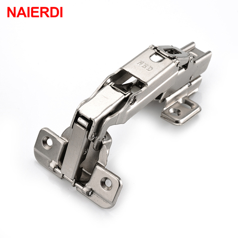 NAIERDI 175 Degree Cold Rolled Steel Fixed Hinge Rustless Iron Cabinet Cupboard Door Hinges For Furniture Hardware ► Photo 1/6