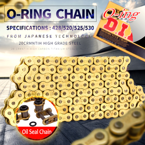 O ring O-ring Oil seal DID 520 HV VX 120L chain for Universal Dirt Bike ATV Quad MX Enduro Motocross Racing Off Road Motorcycle ► Photo 1/1