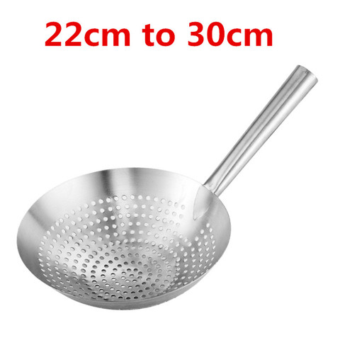 Large Big Thick Stainless Steel Mesh Strainer Colander Handle Cookware Oil Strainer Flour Sifter Colander Kitchen Cooing wok ► Photo 1/1