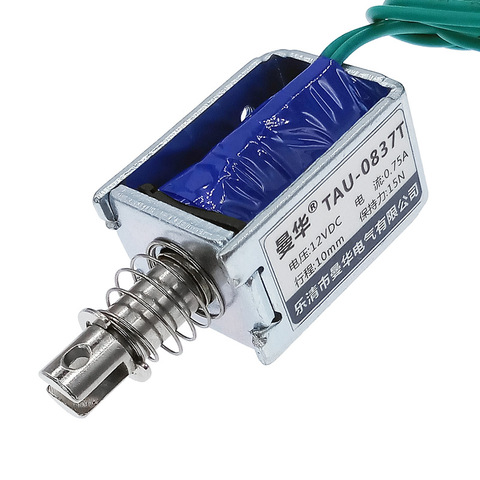 12V electromagnet solenoid 20N U0837T electric magnet 24VDC stroke 0-10mm pull push solenoid electromagnet ► Photo 1/5