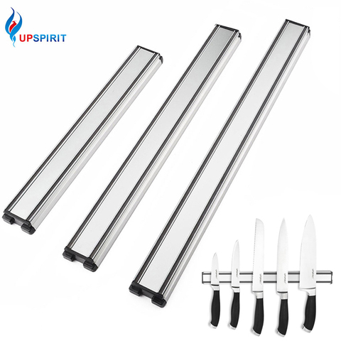 Upspirit Aluminum Magnetic Strip Wall Knife Holder For Magnetic Knives Kitchen Magnet Storage Block Stand For Knife Kitchen Tool ► Photo 1/6