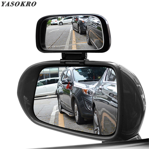 YASOKRO Car Blind Spot Mirror Rotation Adjustable Rear View Mirror Wide Angle Lens for Parking Auxiliary Car Mirror ► Photo 1/6