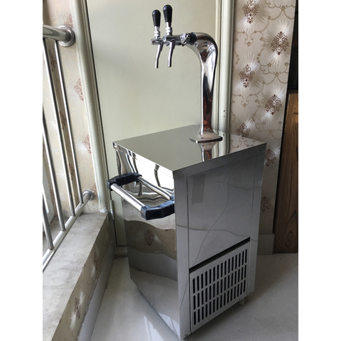 2 faucets beer cooler kegerator standard tower beer dispenser ► Photo 1/1