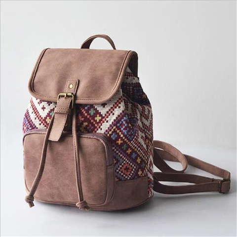 2022 New Women Printing Backpack Canvas School Bags For Teenagers Shoulder Bag Travel Bagpack Rucksack Bolsas Mochilas Femininas ► Photo 1/6