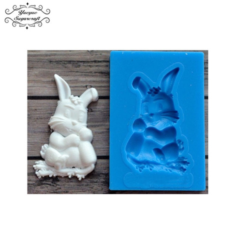 Yueyue Sugarcraft Bunny silicone mold fondant mold cake decorating tools chocolate gumpaste mold ► Photo 1/1