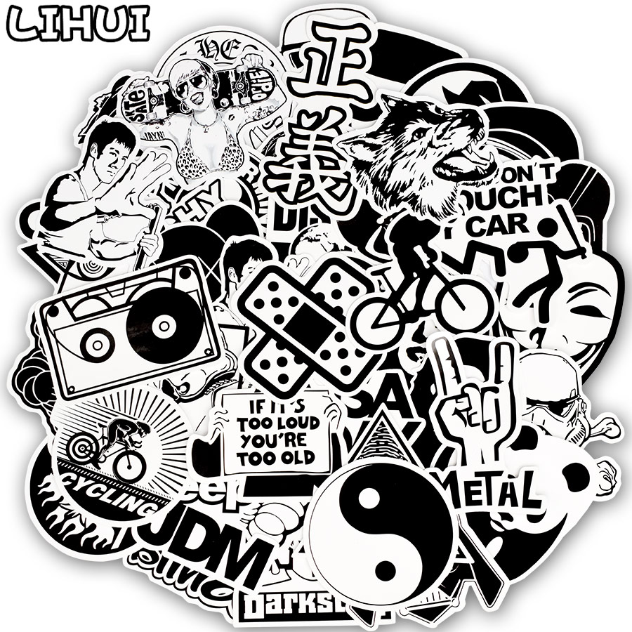 QTL Waterproof Vinyl Stickers for Laptop Skateboard Bumper Car Decals(100pcs Punk Style)