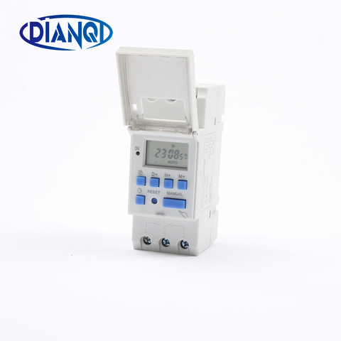 No Lock DIGITAL PROGRAMMABLE Timer TIME RELAY Microcomputer Electronic Digital TIMER SWITCH Relay Control Din Rail Mount ► Photo 1/1