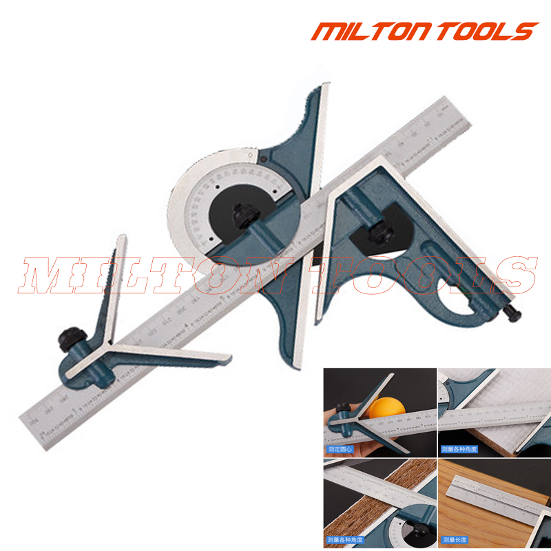 0-180 degree Universal level protractor Combination Square set esquadro ...