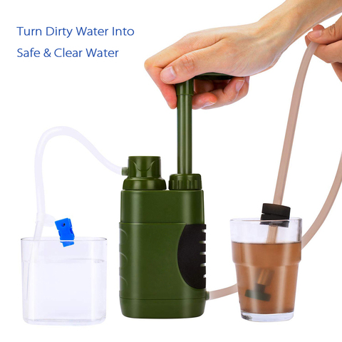 Emergency Water Filter Straw Replacement Filter Water Filtration Purifier for Outdoor Survival Emergency Camping Hiking ► Photo 1/6