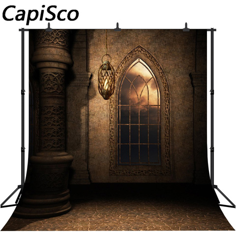 Capisco Retro Castle Indoor Studio Photography Background Computer printed Seamless vinyl window Backdrop ► Photo 1/6