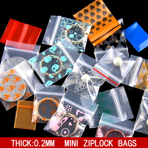 Cute Mini Plastic Zipper Bag Ziplock Bag Ziplock Pill Packaging Pouches  Jewelry Food Boutique Gif Packaging Bags Multiple Sizes - Price history &  Review