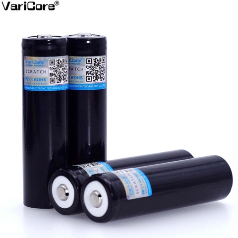 6PCS VariCore Original New V-34 18650 3.7V 3400mA Rechargeable lithium battery Light Flashlight batteries Pointed ► Photo 1/5