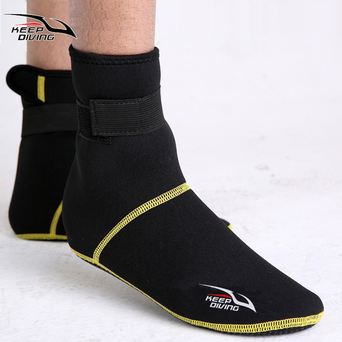 3mm Neoprene Snorkeling Shoes Scuba Diving Socks Beach Boots Wetsuit Prevent Scratches Warming Non-slip Winter Swimming Seaside ► Photo 1/5