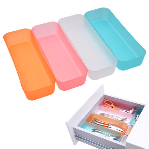 TSSAAG 3 Sizes Adjustable Drawer Organizer Makeup Storage Box Jewelry Divider For DIY Home Kitchen Clear Tools New Arrival ► Photo 1/6