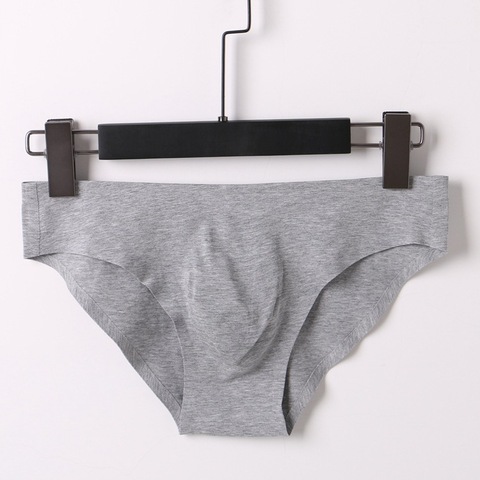 Sexy Men Underwear Seamless Briefs Shorts Man Modal Cotton Panties Solid Low Waist U Convex Pouch Underpants Cuecas M-XXL ► Photo 1/6