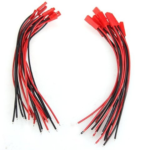 IMC Hot 10 Pairs 150mm JST Connector Plug Cable Male+Female Wires for RC Battery ► Photo 1/4