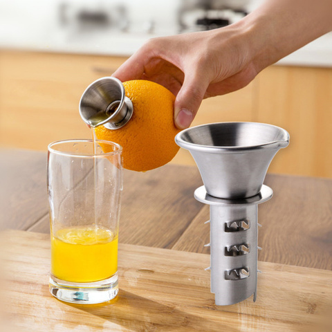 Mini 304 stainless steel press juicer thick manual Citrus Orange Lemon Squeezers Household Fruit Tool kitchen appliances ► Photo 1/6