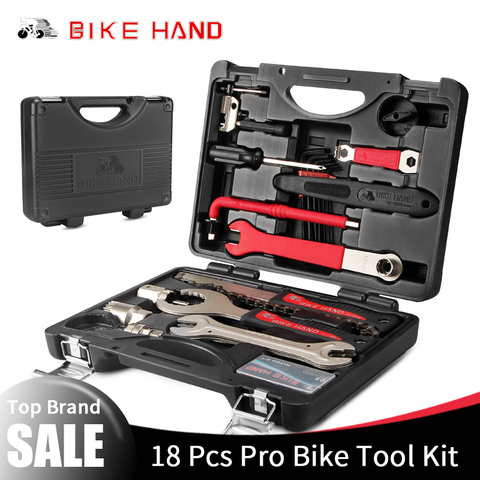 BIKEHAND 18 In 1 Multiful Bicycle Tools Kit Portable Bike Repair Tool Box Set Hex Key Wrench Remover Crank Puller Cycling Tools ► Photo 1/6