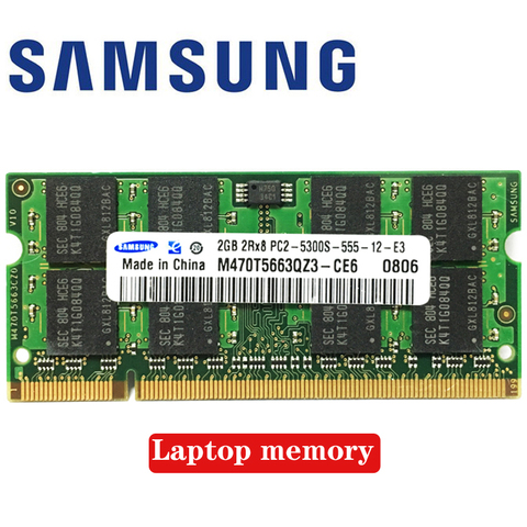 Samsung Laptop Notebook 1GB  1G 2RX8 5300S 6400S 5300 6400  DDR2 667 800 667MHZ 800MHZ  Module ECC Laptop Notebook  memory RAM  ► Photo 1/1