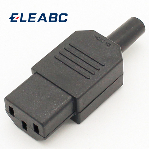 New Wholesale Price Black IEC 320 C13 Female Plug Rewirable Power Connector 3pin Socket 10A /250V ► Photo 1/6