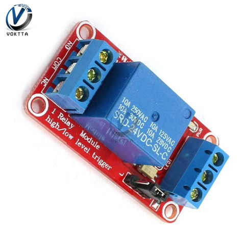 1 Channel 24V Relay Module Timer Delay Relay Shield With Optocoupler Isolation High/Low Level Trigger Power Supply For Arduino ► Photo 1/6