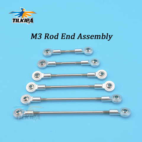 Aluminum M3 Silver Link Rod End Ball Joint  Metal Tie Rod End Assembly High Precision ► Photo 1/6