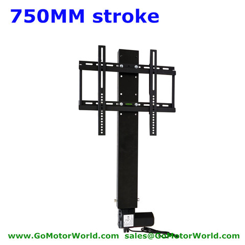 TV  lift lifter TV lift stands system 110-240V AC input 750mm 30inch stroke with remote and controller and mounting parts ► Photo 1/6