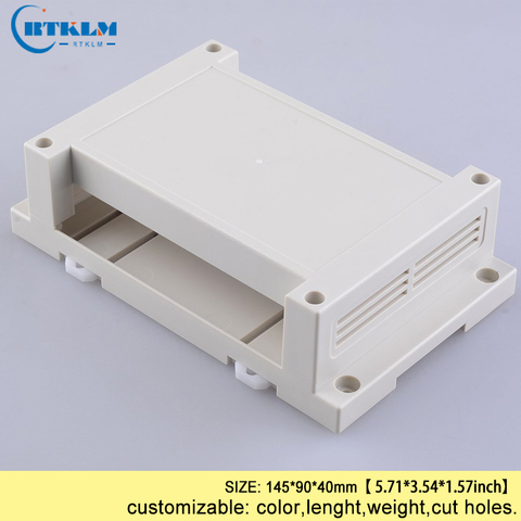 Din rail plastic project case plastic enclosure electronic housing products abs diy  junction housing case PLC BOX 145*90*40mm ► Photo 1/1