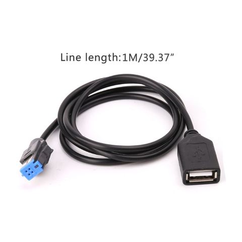 4-pin Car USB Cable Adapter Extension Cord For Nissan Teana Qashqai CD Audio Radio Player Automobiles Cables Adapters &Sockets ► Photo 1/6